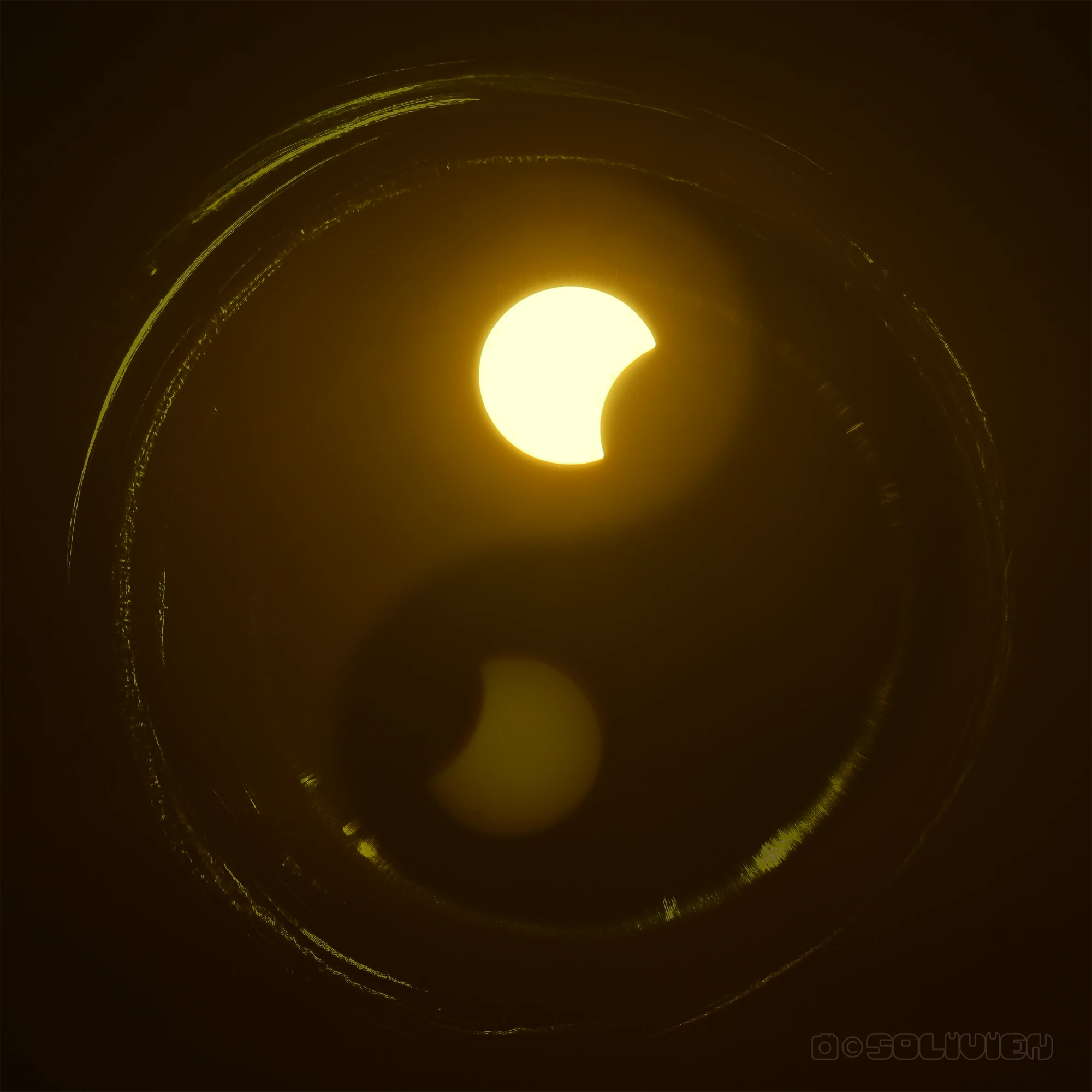 Yin i Yang. Zaćmienie słońca 2026. Solivien.